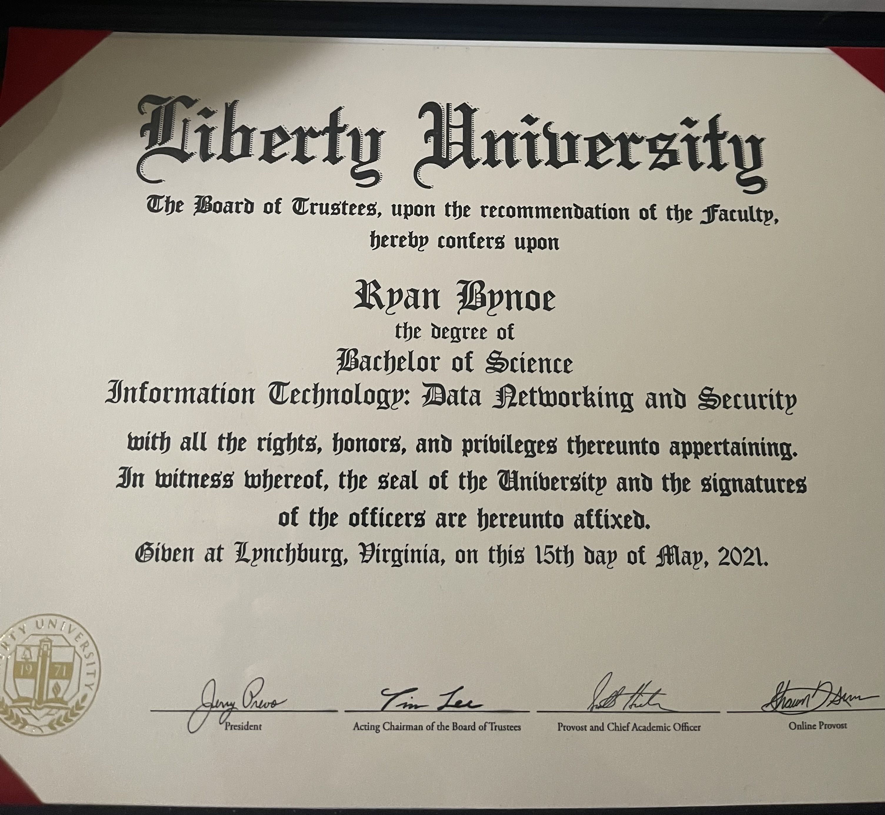 Bachelor of Computer Science Degree